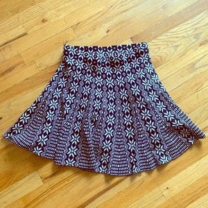 Black and White Skater Skirt